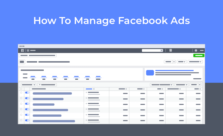 how to manage facebook ads